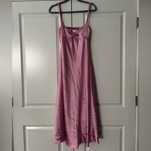 Light Pink Satin Dress
